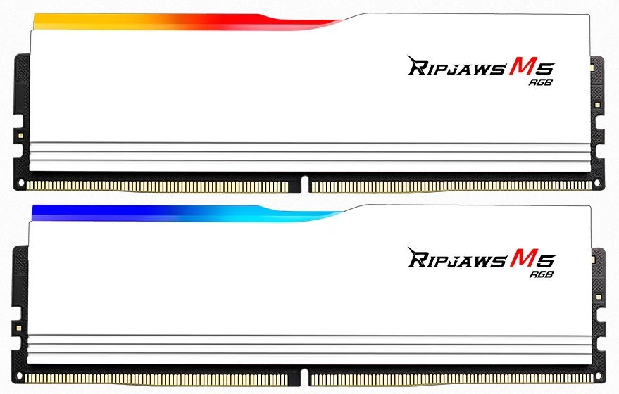 G.SKILL 32GB kit DDR5 6000 CL30 Ripjaws M5 RGB white