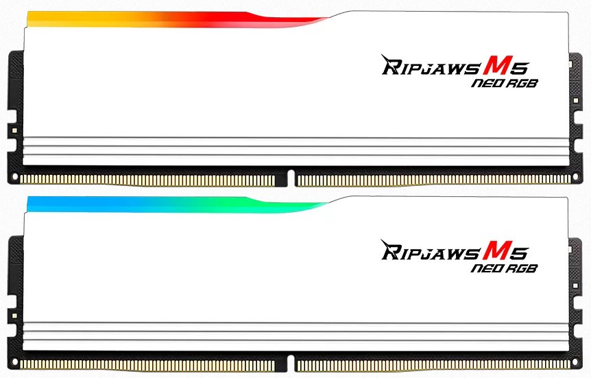 G.SKILL 32GB kit DDR5 6000 CL36 Ripjaws M5 Neo RGB AMD EXPO white