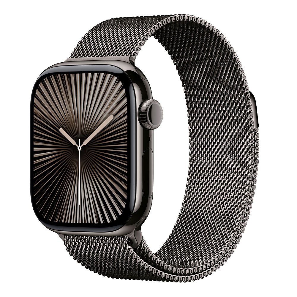 Apple Watch Series 10 GPS + Cellular 46mm Bridlicovo sivý titán s bridlicovo sivým milánskym ťahom - M/L