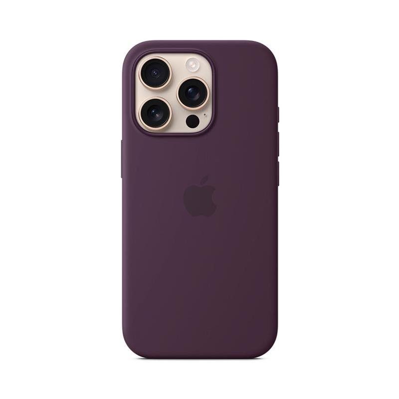 iPhone 16 Pro Silicone Case with MS - Plum