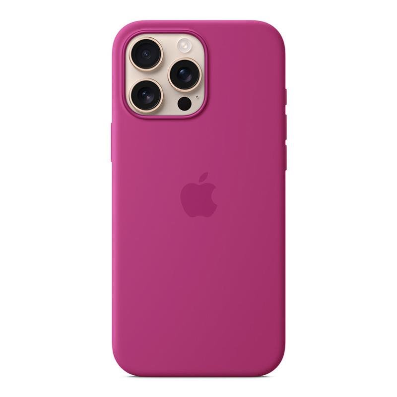 iPhone 16 Pro Max Silicone Case with MS - Fuchsia