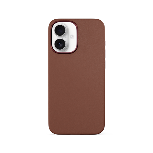 Epico Mag+ kožený kryt iPhone 16 Plus - hnedá