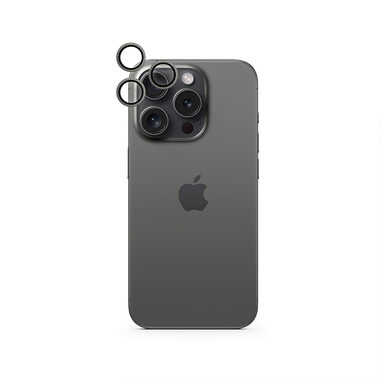 iStores by Epico Aluminium Lens Protector pre Apple iPhone 16 Pro / 16 Pro Max - čierna