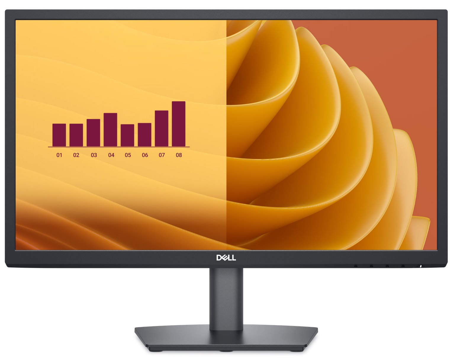DELL E2225H 21,5" VA FHD, 16:9, 250cd/m2, 75Hz, 5ms, 3000:1, VGA, DP, čierna, 3Yr