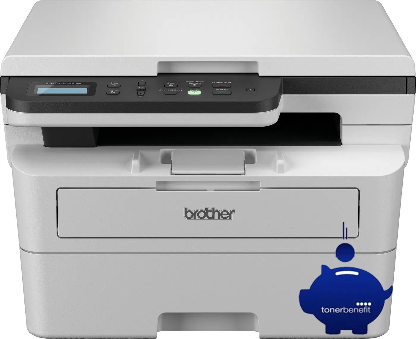 Brother DCP-B7620DW, A4 laser MFP, print/scan/copy, 34 strán/min, 1200x1200, duplex, USB 2.0, LAN, WiFi