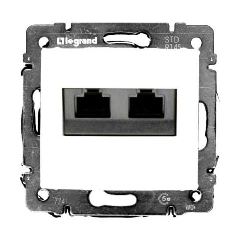 Legrand LCS3 VALENA zásuvka 2xRJ45 FTP Cat6, biela