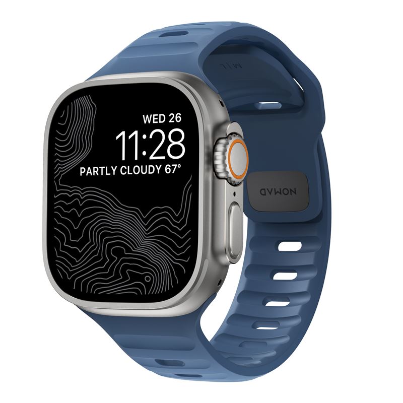 Nomad remienok Sport Strap pre Apple Watch 44-49mm - Naval Blue