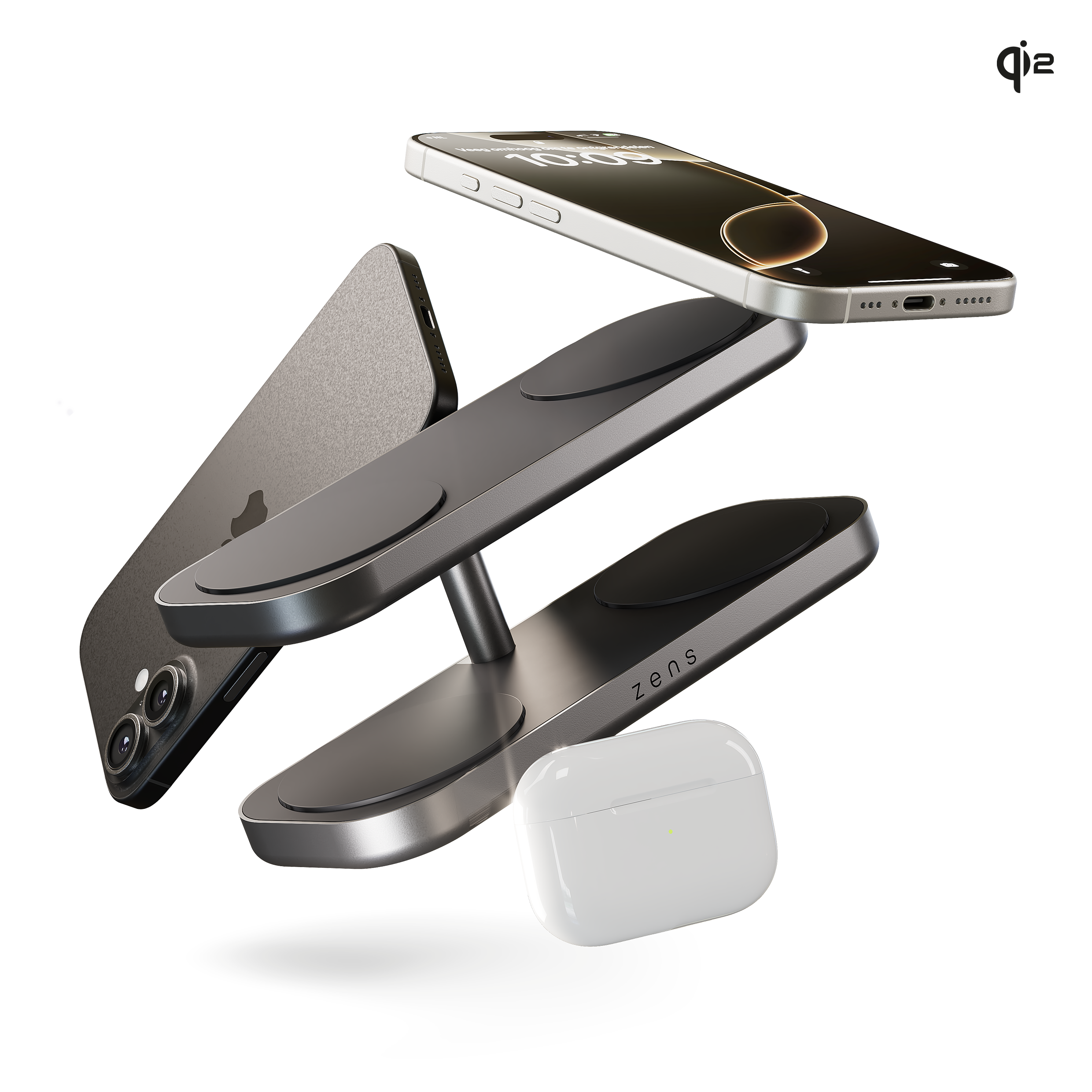 ZENS Quattro Wireless Charger Pro 4 Black