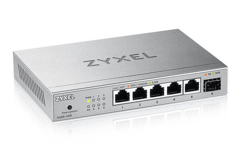 Zyxel XMG-105 5 Ports 2,5G + 1 SFP+ MultiGig unmanaged Desktop Switch