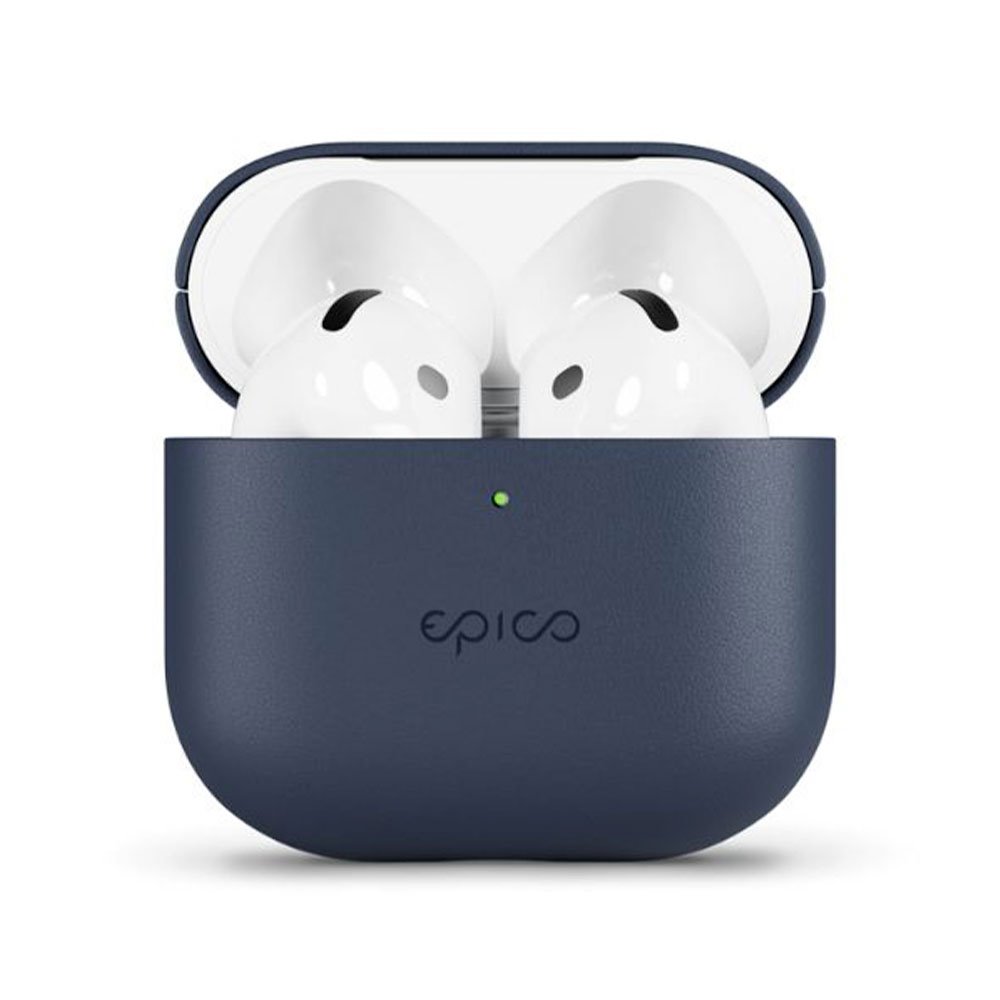 Epico Leather Case Airpods 4/Airpods 4 (ANC) - modrá
