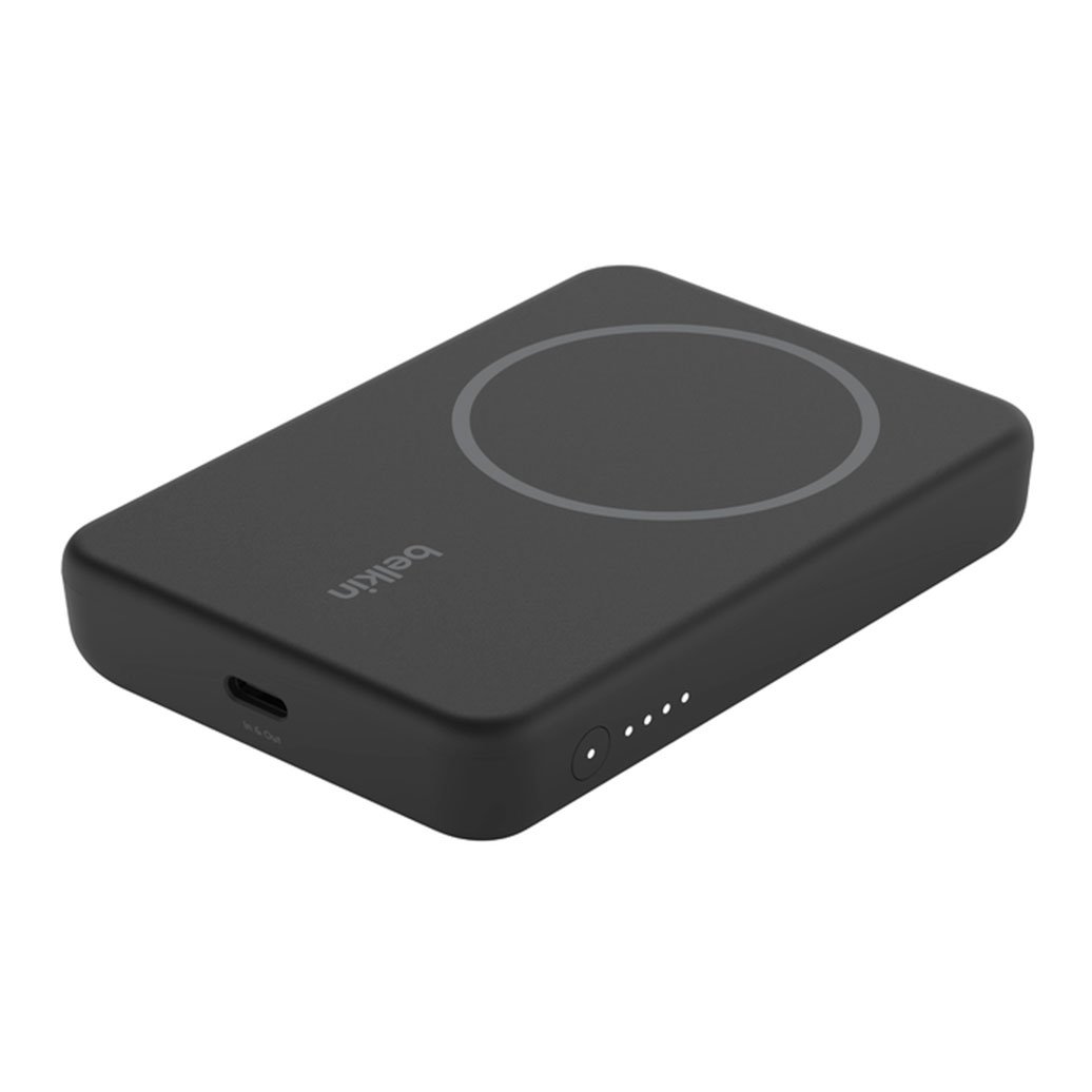 Belkin Boost Charge Magnetic Wireless Power Bank 5K + Stand - Black *Poškodený obal*