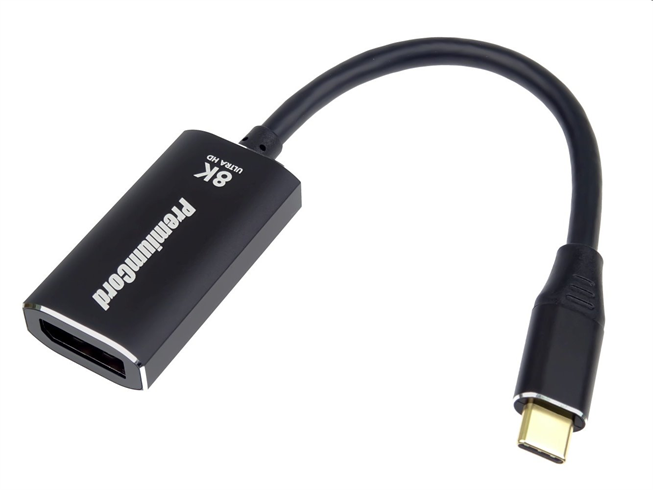 PremiumCord adaptér USB-C na DisplayPort DP1.4 8K@60Hz / 4k@120Hz
