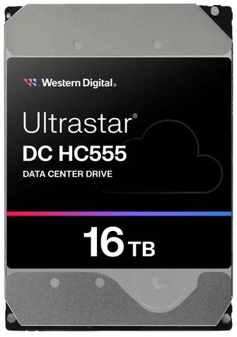 WD Ultrastar DC HC555/ 16TB/ HDD/ 3.5"/ SATA/ 7200 RPM/ 5R