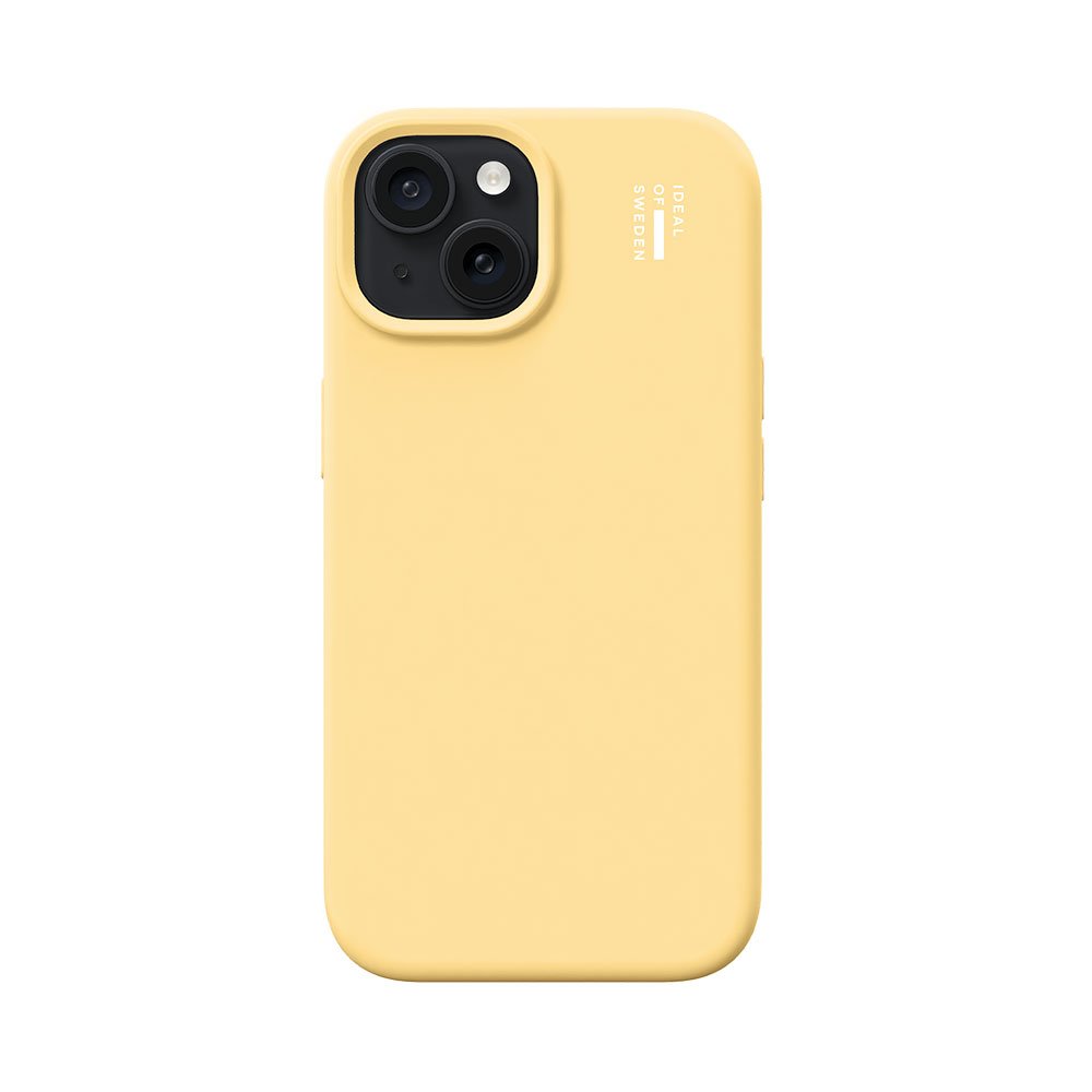 iDeal Silicone Case MagSafe iPhone 13/14/15/16e Soft Lemon