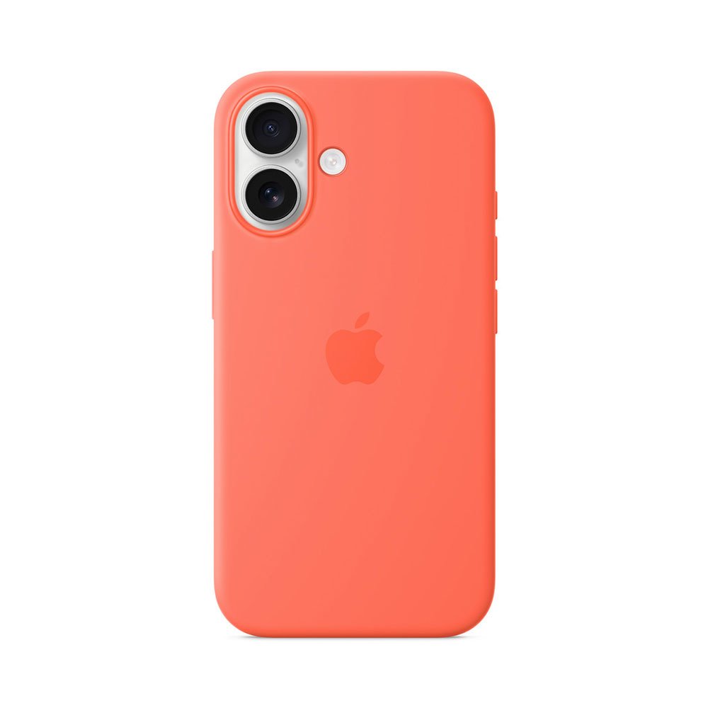 iPhone 16 Silicone Case with MS - Tangerine