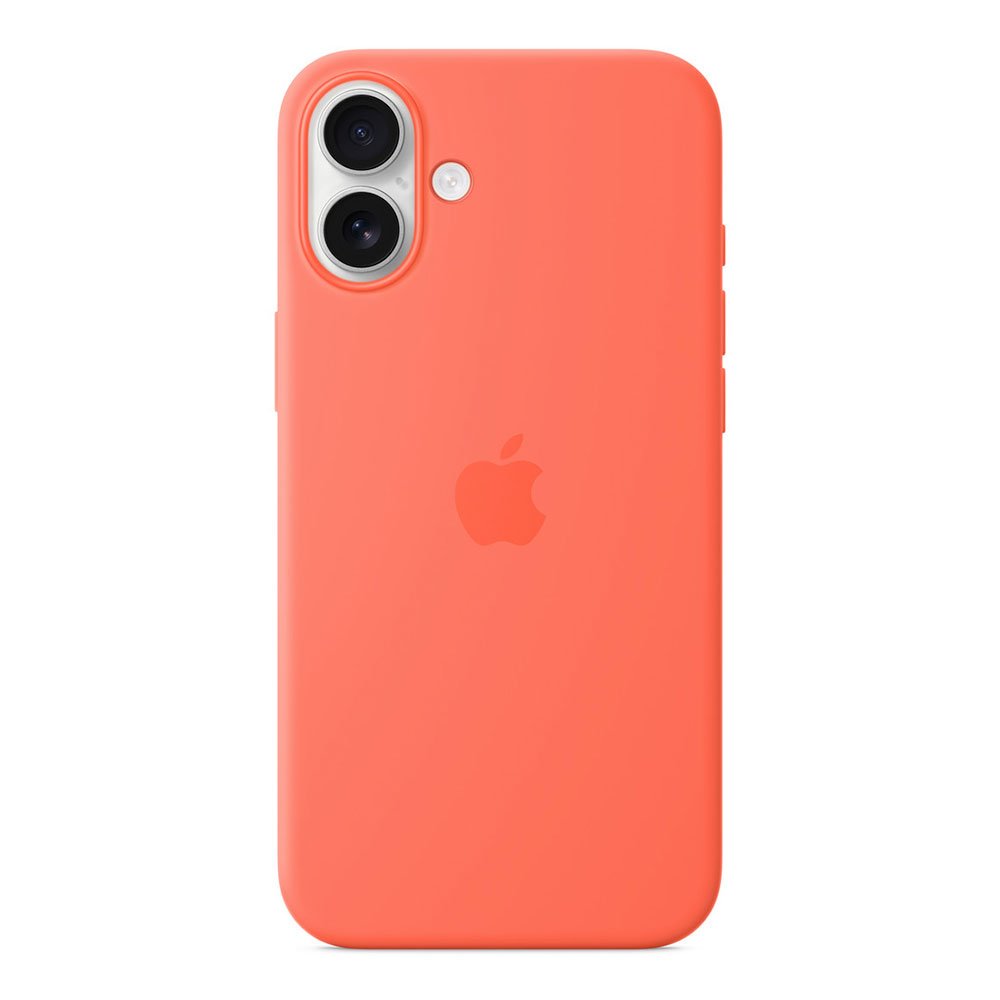 iPhone 16 Plus Silicone Case with MS - Tangerine