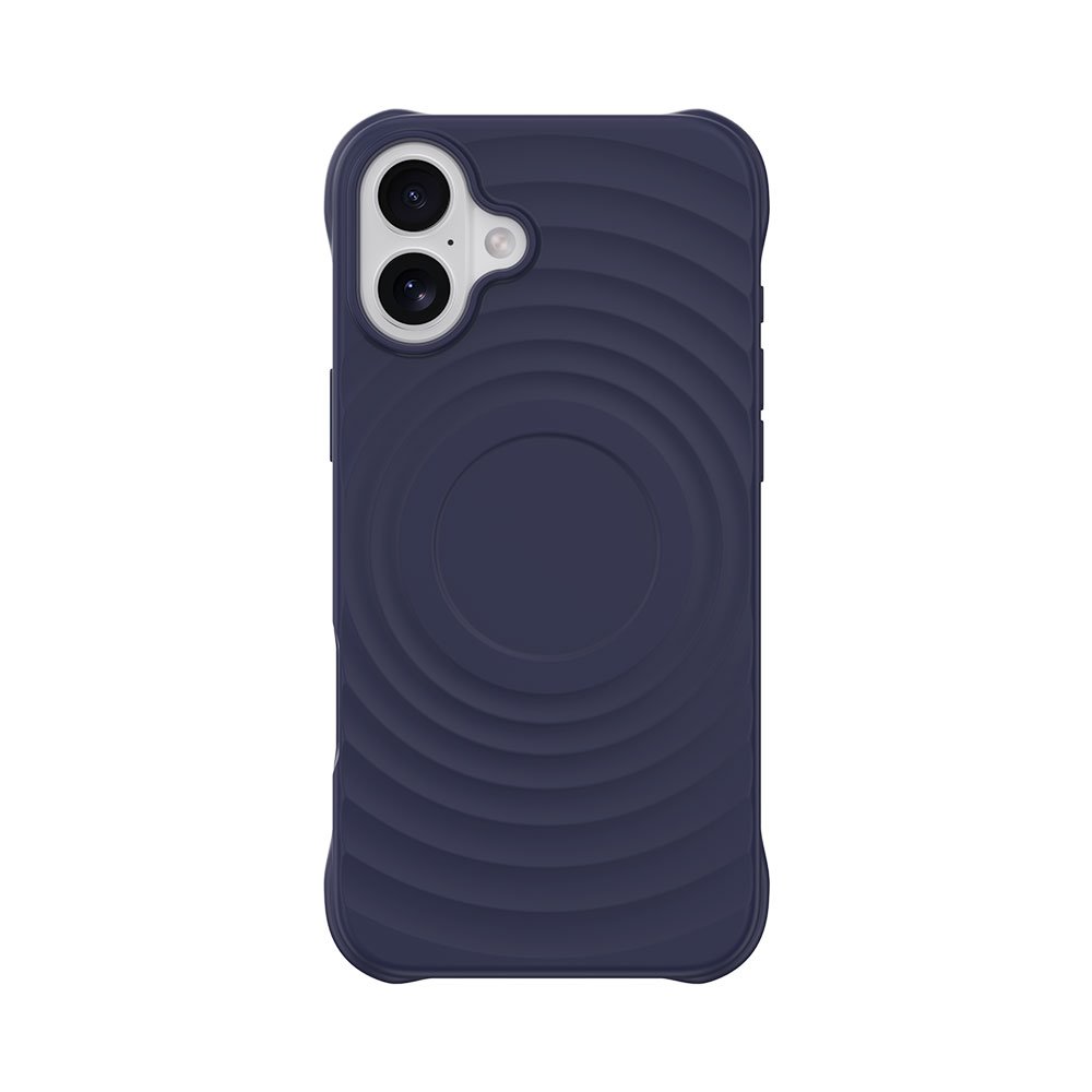 Devia kryt Ripple Magnetic Shockproof TPU Case pre iPhone 16 - Blue