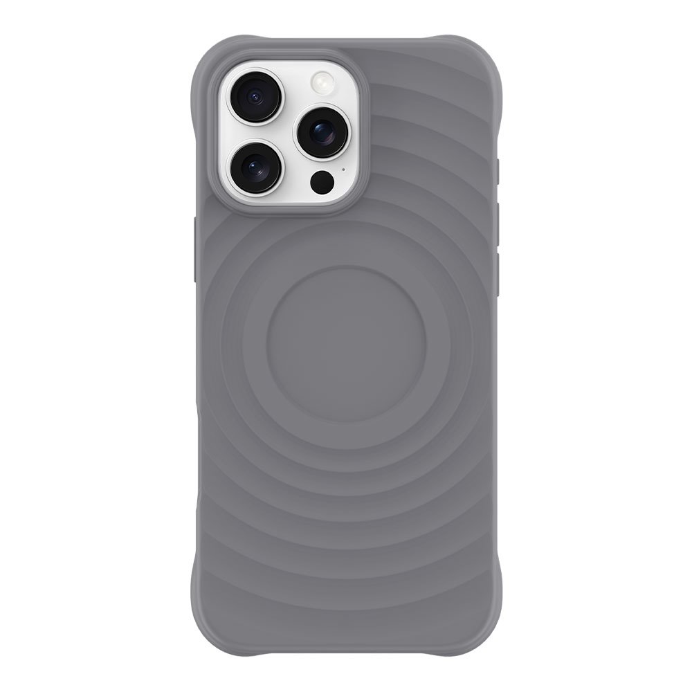 Devia kryt Ripple Magnetic Shockproof TPU Case pre iPhone 16 Pro Max - Gray