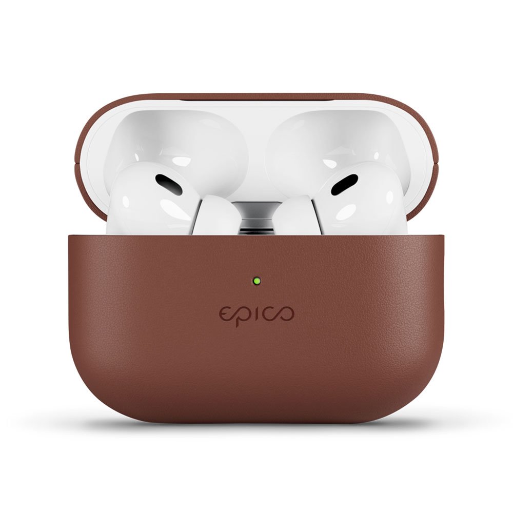Epico Leather Case Airpods Pro 2 - hnedá