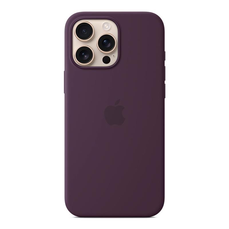iPhone 16 Pro Max Silicone Case with MS - Plum
