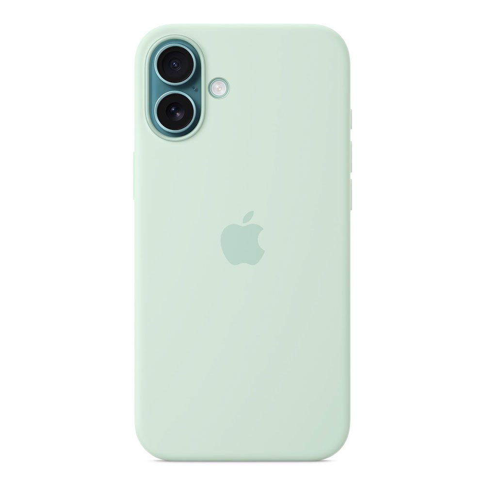 iPhone 16 Plus Silicone Case with MS - Aquamarine