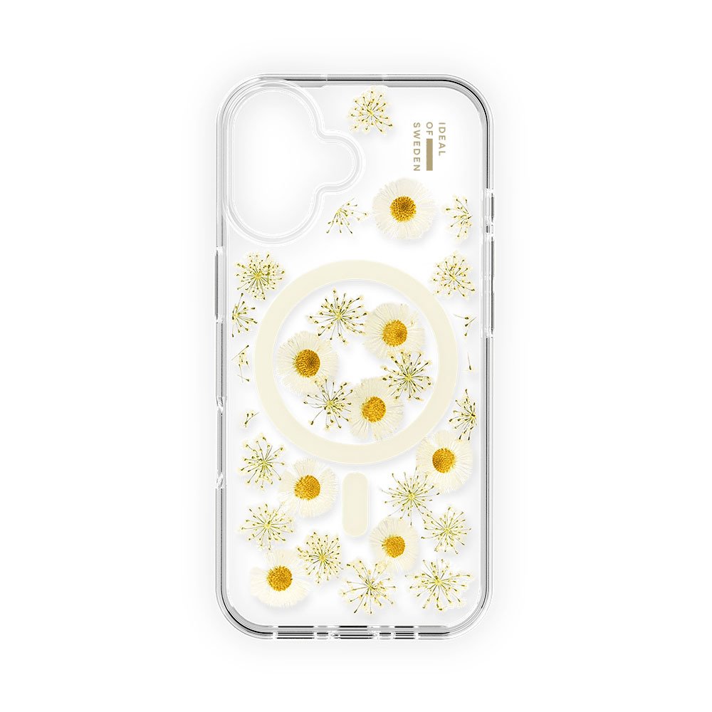 iDeal Fashion Clear Case MagSafe iPhone 16 Daisy Bloom