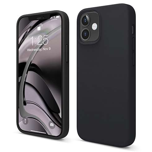 Elago kryt Silicone Case pre iPhone 12 mini - Black