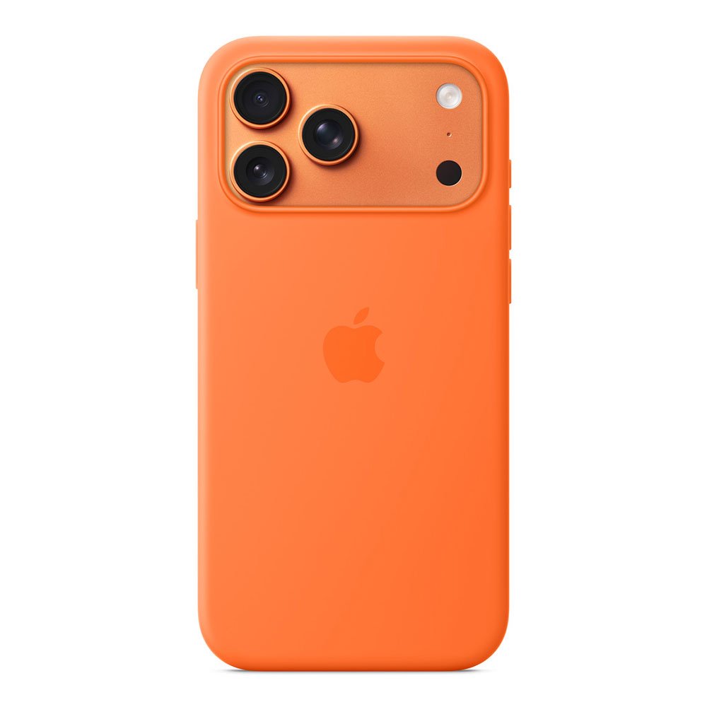 iPhone 17 Pre Max Silicone Case w MS – Orange / SK