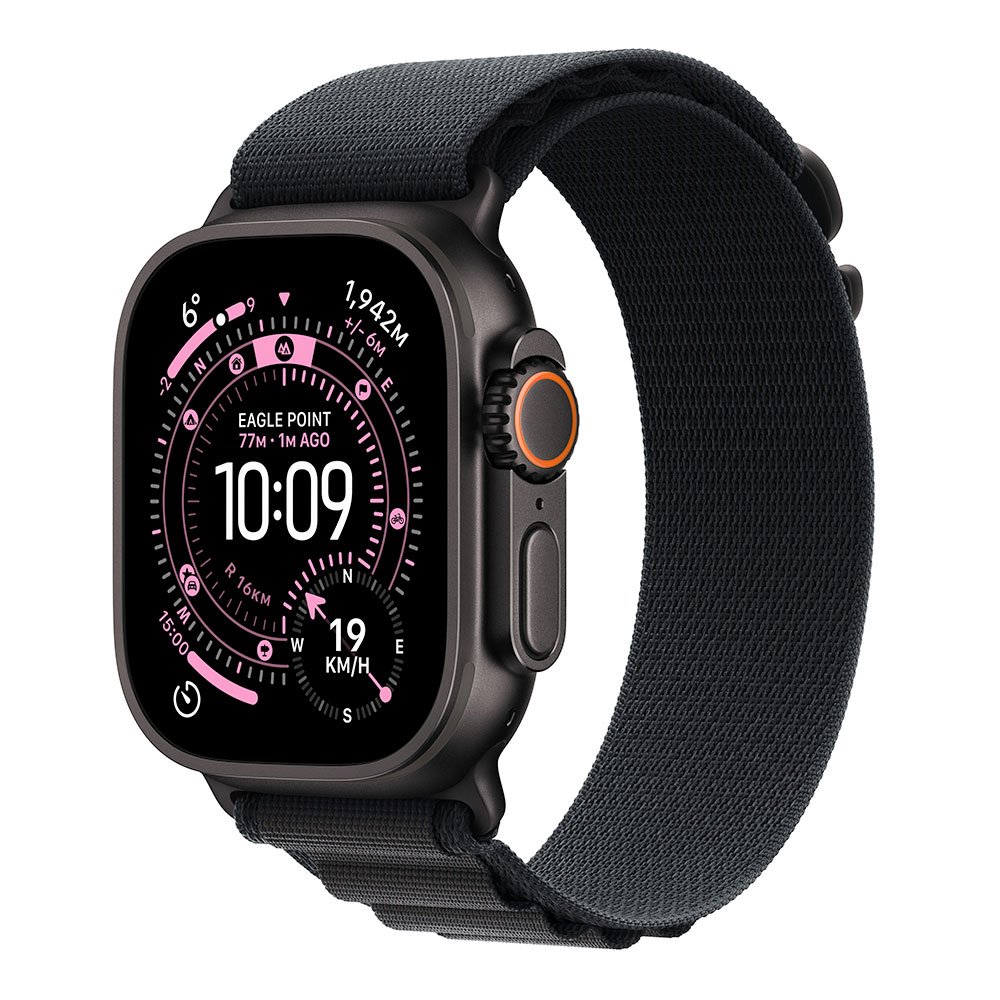 Apple Watch Ultra 3 GPS + Cellular 49mm Čierny titán s čiernym alpským ťahom - L