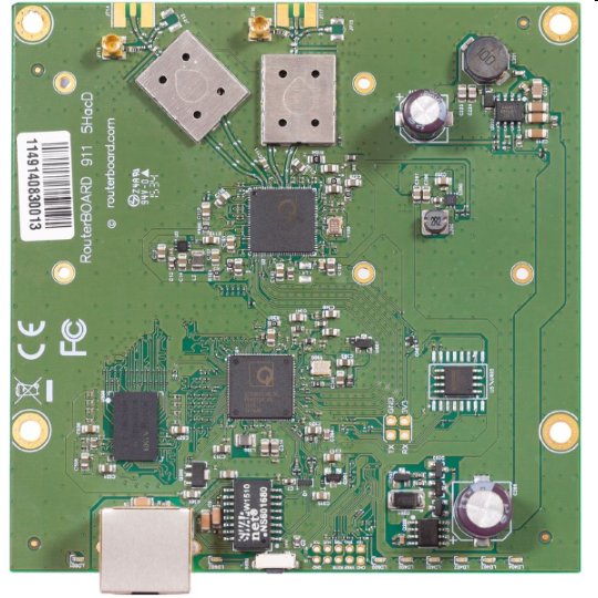 MIKROTIK RouterBOARD 911-5HacD + L3 (650MHz; 64MB RAM; 1x LAN; 1x 5GHz 802.11ac card)