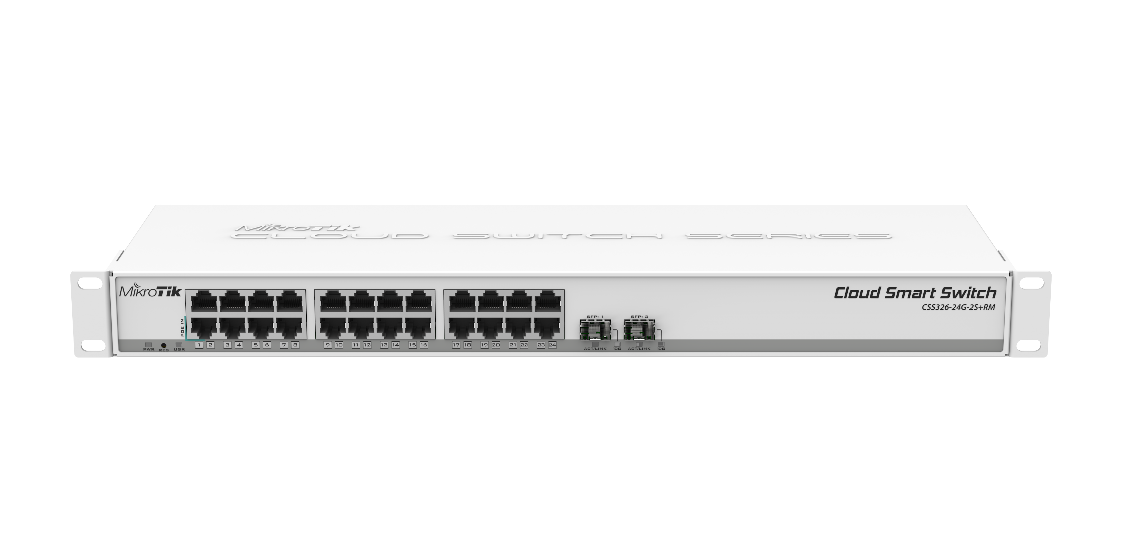 MIKROTIK RouterBOARD Cloud Smart Switch CSS326-24G-2S+RM + SwOS (24x GLAN; 2x SFP+) rack