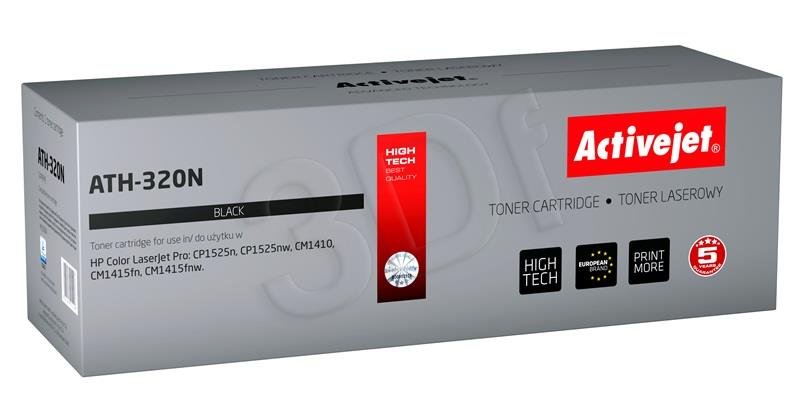 Toner ActiveJet pre HP CE320A Black no.128 Supreme (ATH-320N) 2000str.