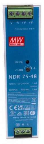 Hikvision NDR-75-48 - napájací zdroj 48V 1.6A (76.8W)