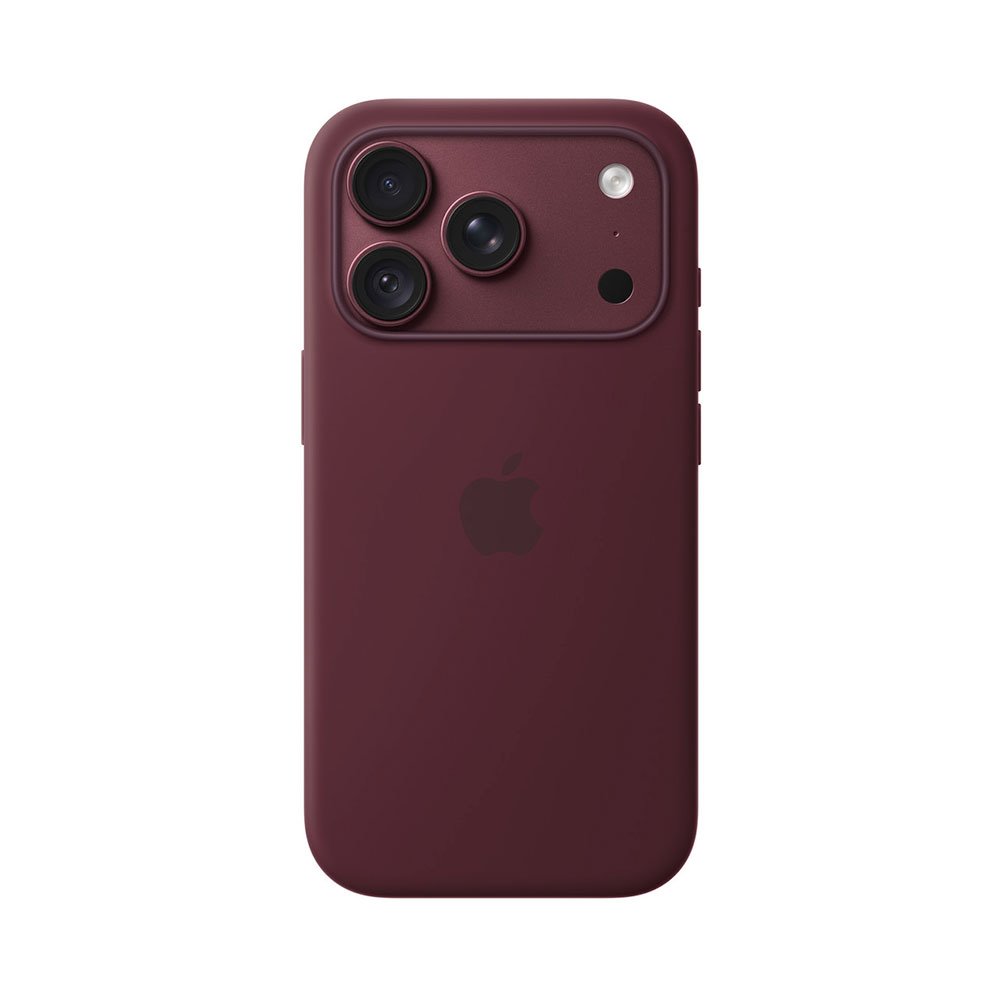iPhone 18 Pre Silicone Case with MS - Burgundy