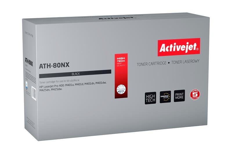 Activejet toner ATH-80NX náhrada za HP CF280X (80X), 6900 str.