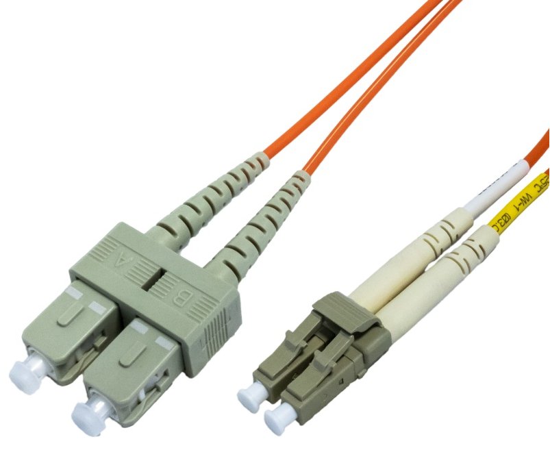 Optický duplex patch kábel 50/125, OM2, LC/SC, 5m