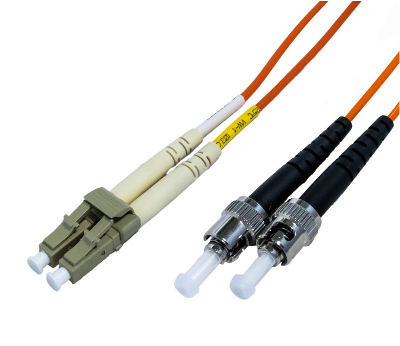Optický duplex patch kábel 50/125, OM2, LC/ST, 2m