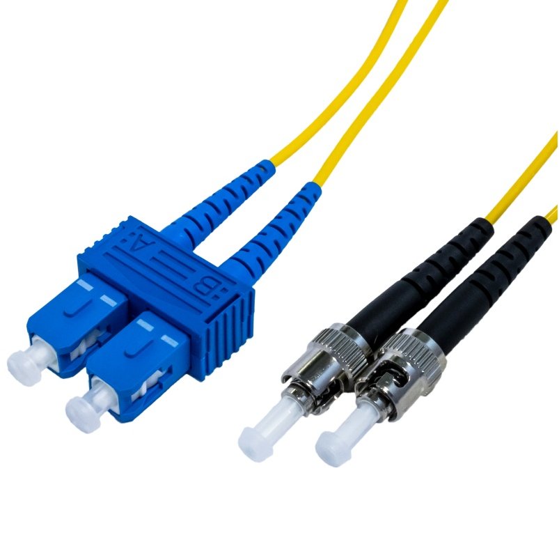 Optický duplex patch kábel 9 125, OS1, SC ST, 2m