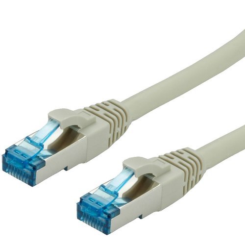 Patch kábel Cat6A, S-FTP (PiMF), LSOH, 5m, sivý