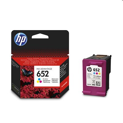 HP 652, atramentová náplň, pre HP DeskJet Ink Advantage 11xx, 21xx, 36xx, 37xx, 38xx, 45xx, 46xx, 360 strán, TriColor