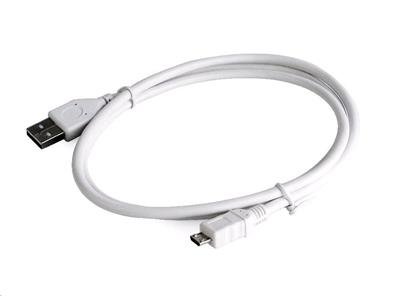 Kábel CABLEXPERT USB A Male/Micro B Male 2.0, 0,5m, White, High Quality