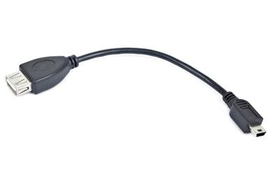 Kábel CABLEXPERT USB AF/mini BM, OTG, 15cm, pre tablety a smartphone