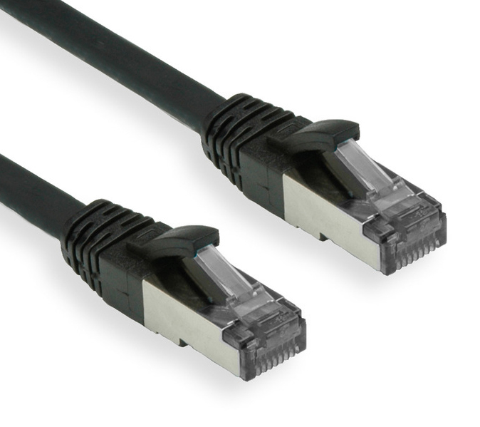 OXnet patch kábel Cat5E, FTP - 0,5m, čierny