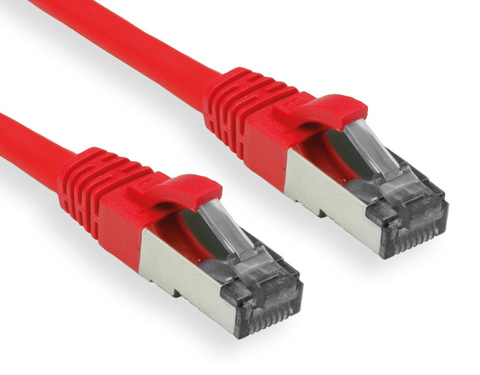 OXnet patch kábel Cat5E, FTP - 1m, červený