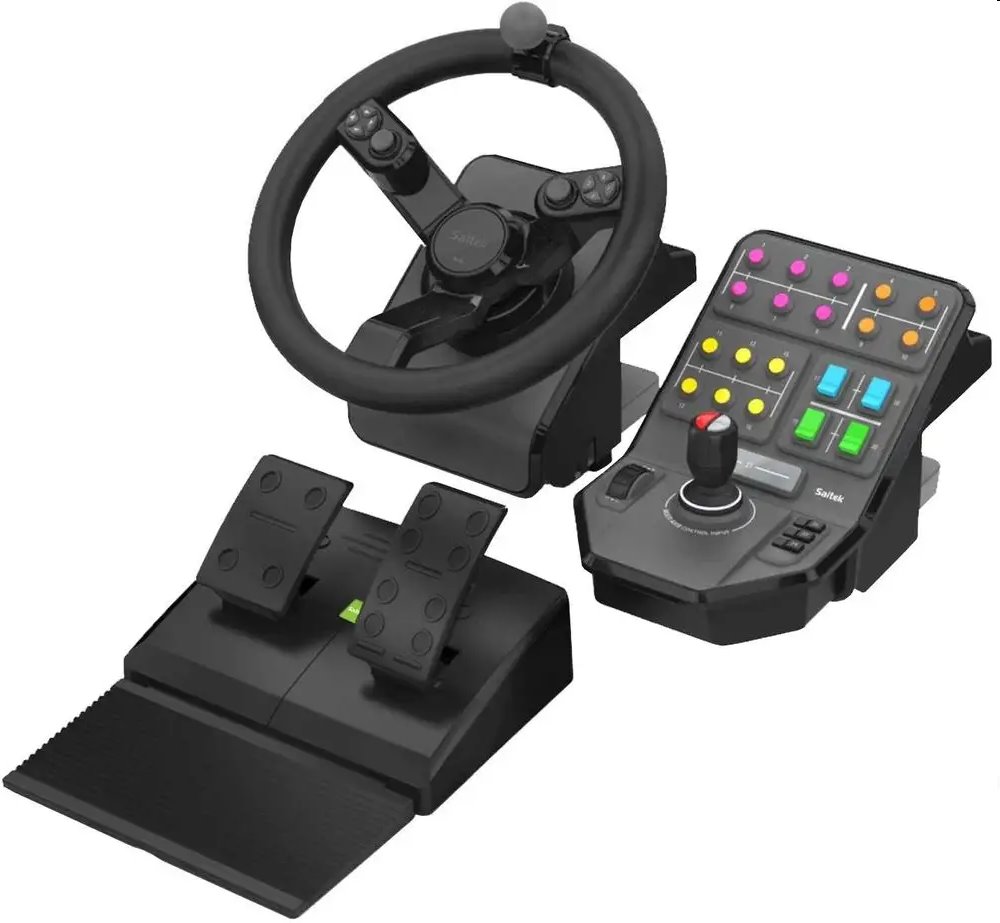 Logitech G Heavy Equipment Bundle - volant, pedále a panel s ovládacími prvkami