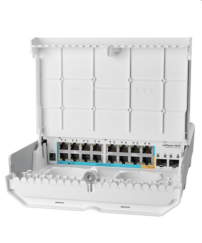 MIKROTIK RouterBOARD Cloud Router Switch  CRS318-1Fi-15Fr + L5 (800MHz; 256MB RAM; 16x LAN; 2x SFP) 