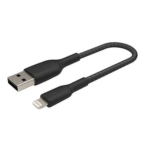 Belkin kábel Boost Charge Braided USB to Lightning 15cm - Black
