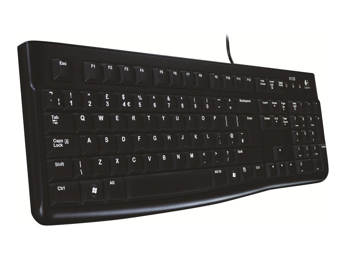 Logitech K120 - klávesnica, USB, CZ/SK 