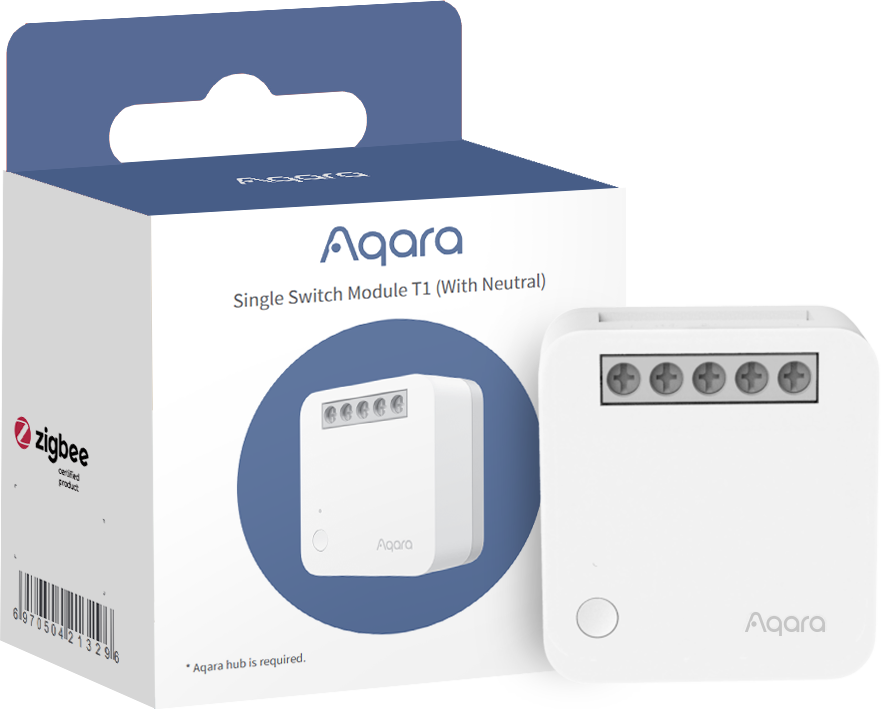 Aqara Smart Home Spínací modul T1 s Pripojenim neutrálneho vodiča
