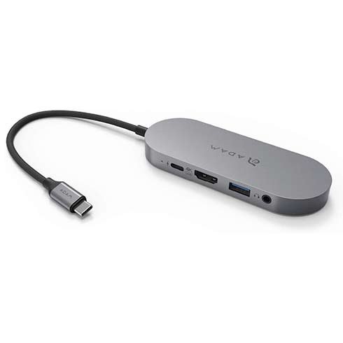 Adam Elements USB-C 3.1 5-in-1 480GB SSD Storage Hub - Grey
